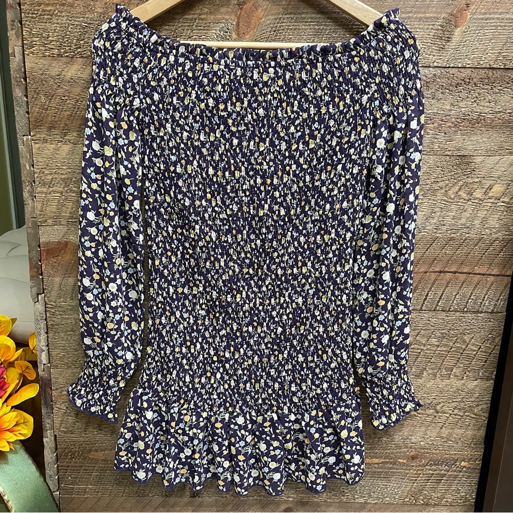 Forever 21 Women’s Floral Off-the-Shoulder Mini Dress Plum/Multi Medium *NWT*